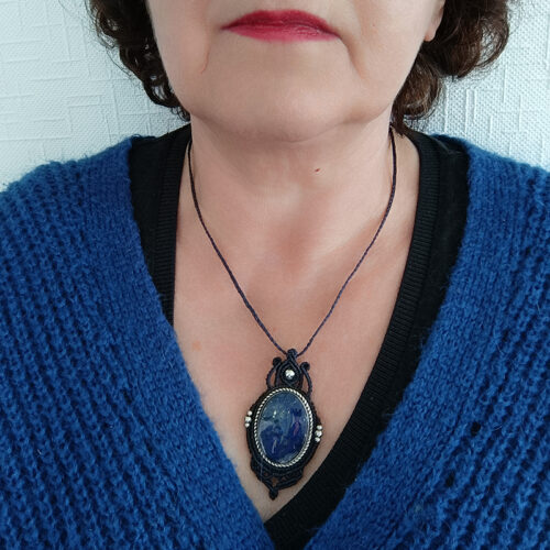 Collier sautoir lapis lazuli